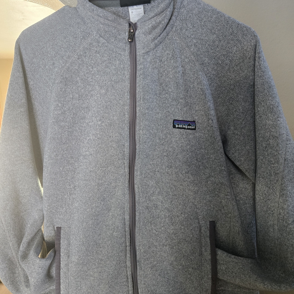 Patagonia Heather Gray Zip-Up Fleece